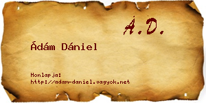Ádám Dániel névjegykártya