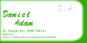 daniel adam business card