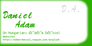 daniel adam business card